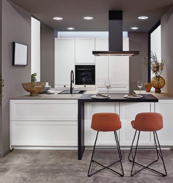 KUBE Chester Cascada Kitchen Display in Reed Green